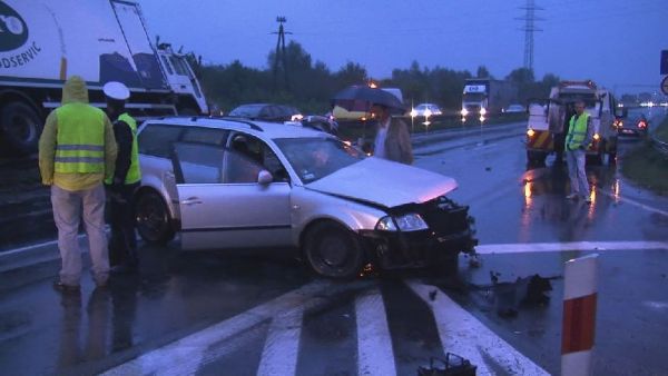 WYPADEK NA KATOWICKIEJ